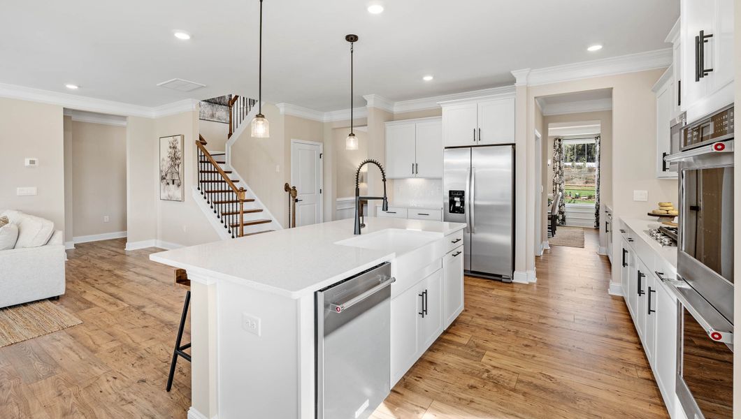 Furnished interior view inside a new home in Sunset Summits, Spartanburg (Image 12). Furnished interior view inside a new home in Sunset Summits, Spartanburg (Image 12).