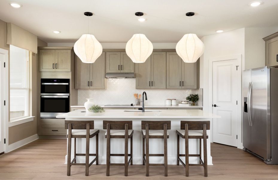 Furnished interior view inside a new home in Northpoint at Old Settlers, Round Rock (Image 12).