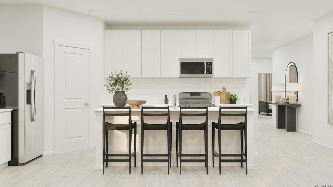 Furnished interior view inside a new home in Stone Garden, Elmendorf (Image 11).