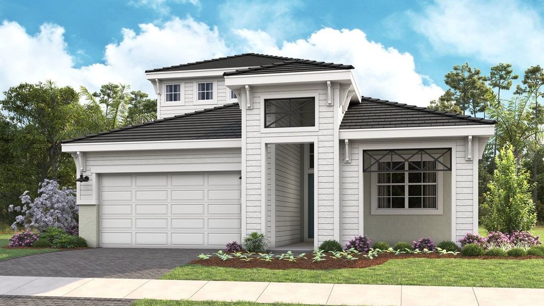 Florida Vernacular Elevation with Bonus Florida Vernacular Elevation with Bonus