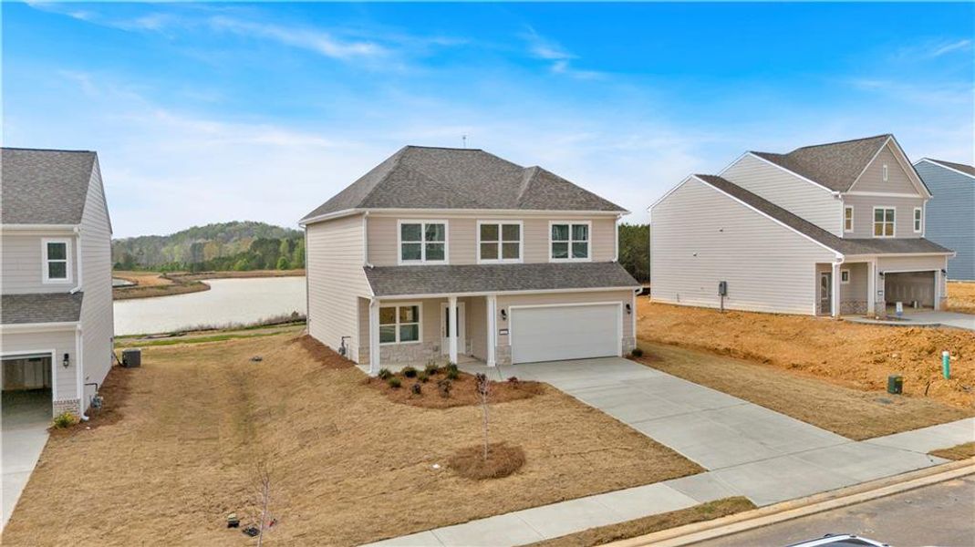 Front exterior of a new home in , Rockmart, GA, highlighting curb appeal (Image 12). Front exterior of a new home in , Rockmart, GA, highlighting curb appeal (Image 12).