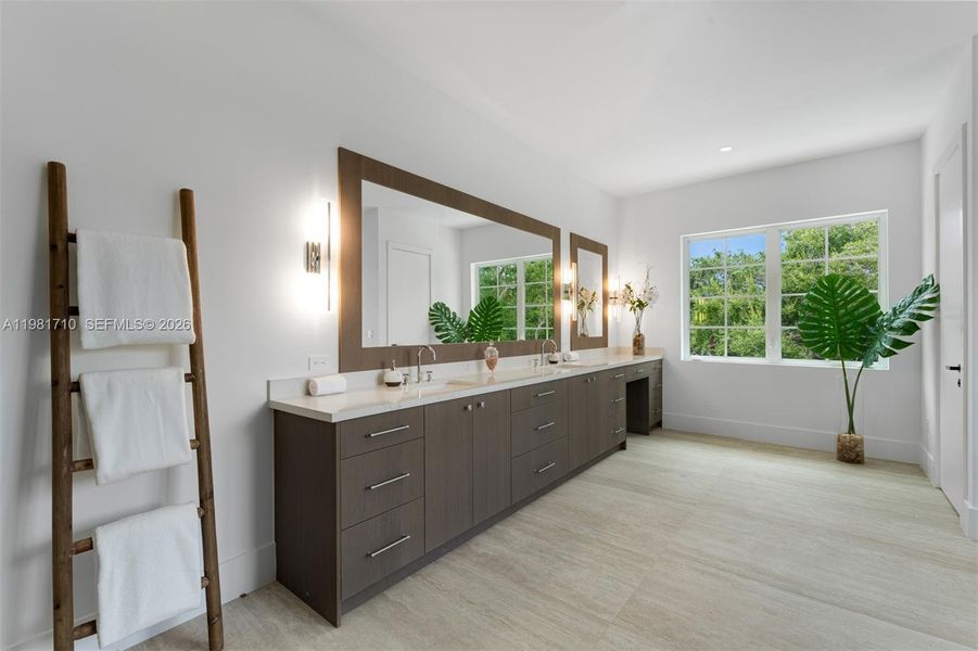 Furnished interior view inside a new home in , Palmetto Bay (Image 17).
