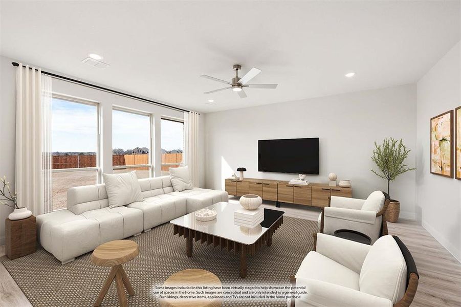 Furnished interior view inside a new home in El Dorado, Granbury (Image 15).