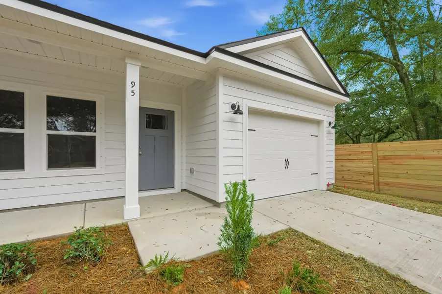 Exterior details and patio area of a home in Live Oak Cottages, Freeport (Image 4). Exterior details and patio area of a home in Live Oak Cottages, Freeport (Image 4).