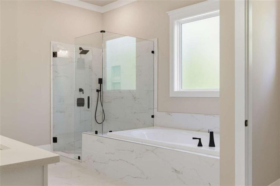 Furnished interior view inside a new home in , Clarkesville (Image 17).