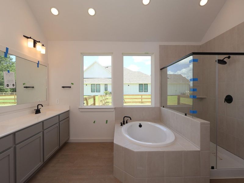 Furnished interior view inside a new home in Lone Star Landing, Montgomery (Image 6). Furnished interior view inside a new home in Lone Star Landing, Montgomery (Image 6).