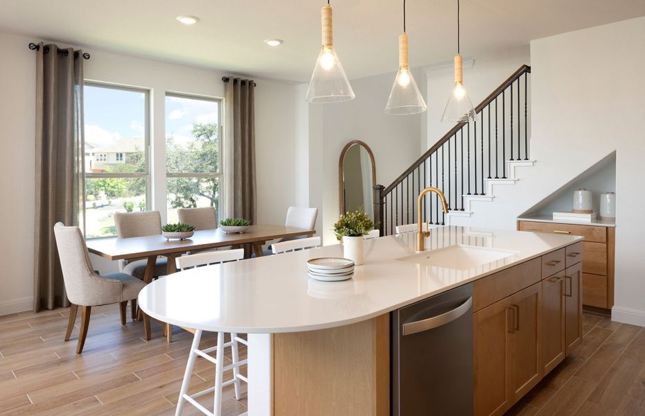 Open Kitchen & Dining Area