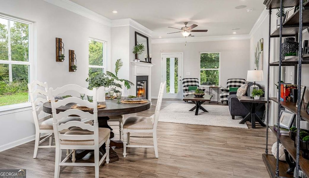 Furnished interior view inside a new home in Bryson Farms, Byron (Image 17).
