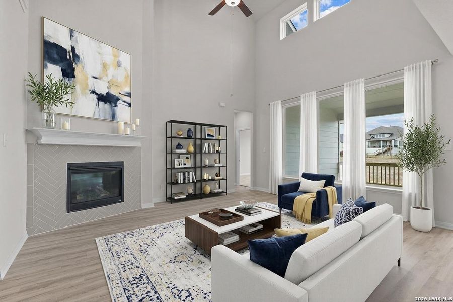 Furnished interior view inside a new home in Homestead, Schertz (Image 13). Furnished interior view inside a new home in Homestead, Schertz (Image 13).