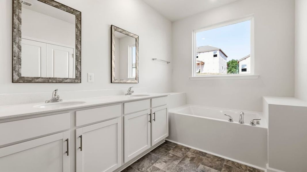 Furnished interior view inside a new home in Blue Ridge Trail, Fountain Inn (Image 10).