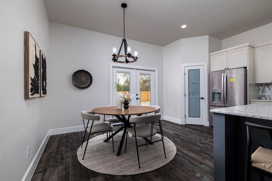 Furnished interior view inside a new home in , River Oaks (Image 6).