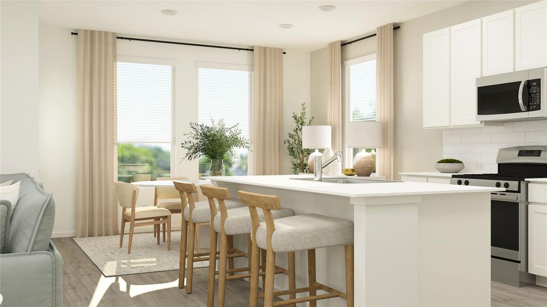 Furnished interior view inside a new home in Elm Creek, Elgin (Image 8).