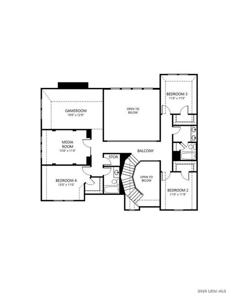 2D floor plan layout of this home in Haby Hill 60s, San Antonio, TX (Image 5). 2D floor plan layout of this home in Haby Hill 60s, San Antonio, TX (Image 5).