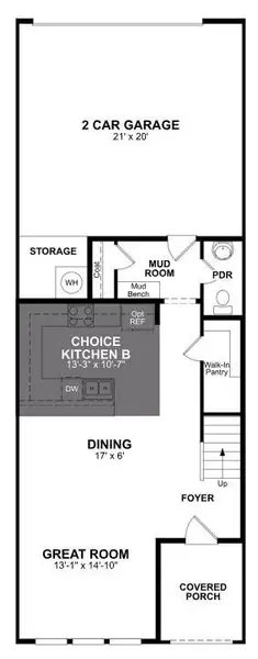 Beazer Homes Waterbend Yale Floorplan.
