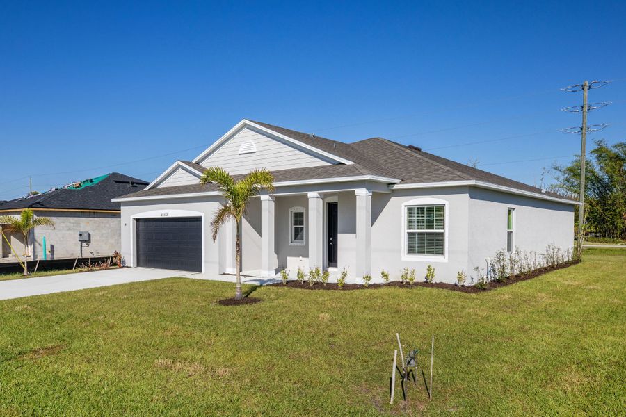 Representative exterior photo of a completed home built from the Clearwater by Maronda Homes in Port St. John, Cocoa, FL (Image 18).