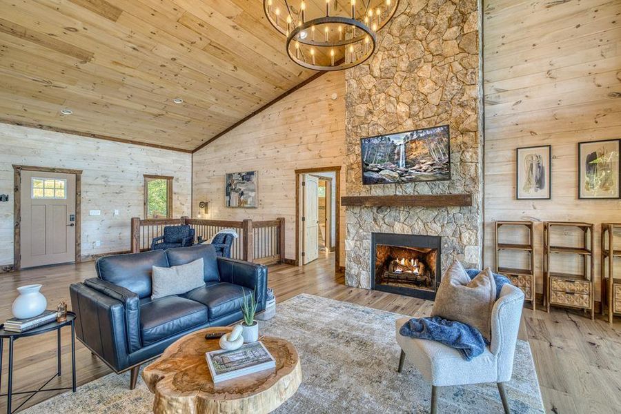 Furnished interior view inside a new home in , Mineral Bluff (Image 25).