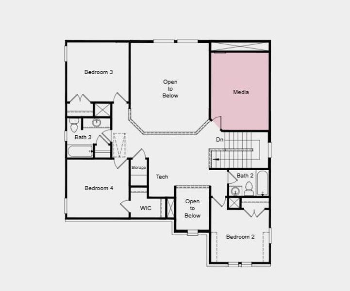 Additional Highlights Include: first floor guest suite with full bath, media room, soaking tub and shower at primary bath, gas drop for future outdoor grill.