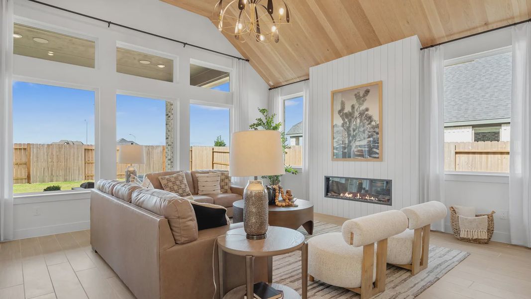 Furnished interior view inside a new home in Elyson 50's, Katy (Image 14).