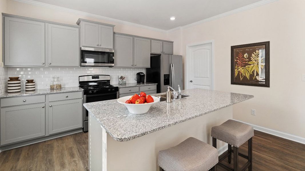 Representative furnished interior of a home built from the GALEN by D.R. Horton in Hamptons at Riverwood South, Dallas (Image 10).