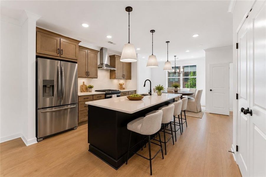 Furnished interior view inside a new home in Townes at South Main, Kennesaw (Image 16). Furnished interior view inside a new home in Townes at South Main, Kennesaw (Image 16).