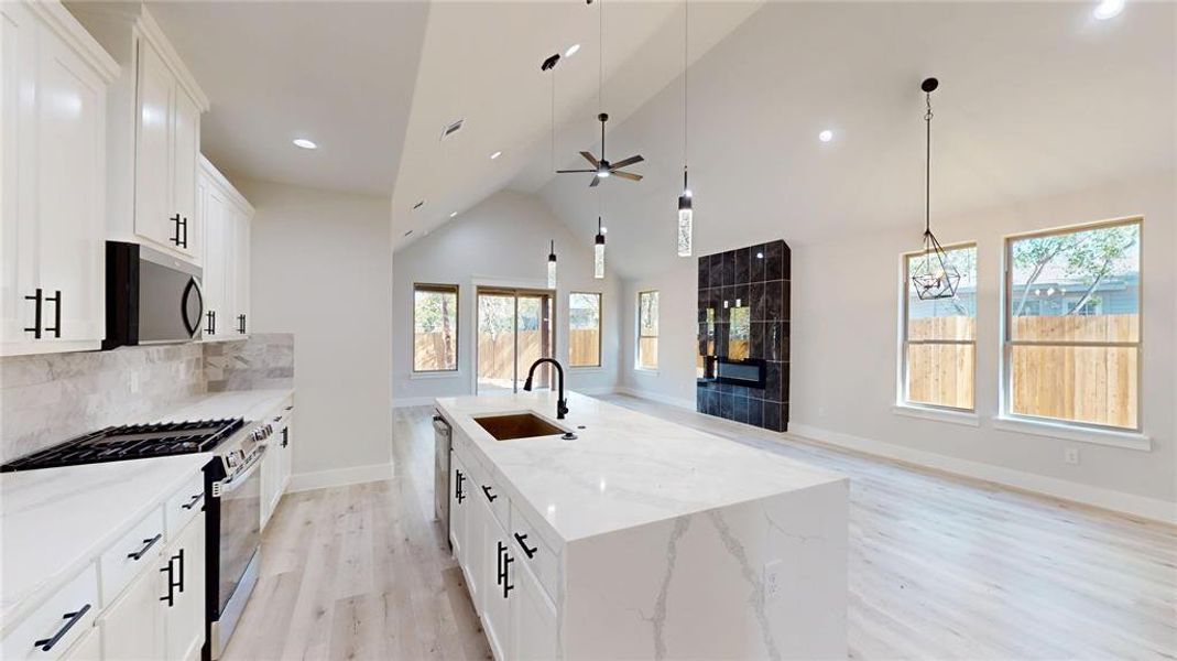 Furnished interior view inside a new home in , Arlington (Image 10). Furnished interior view inside a new home in , Arlington (Image 10).