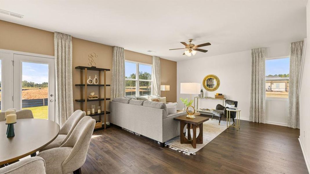 Furnished interior view inside a new home in Fox Crossing, Griffin (Image 12).