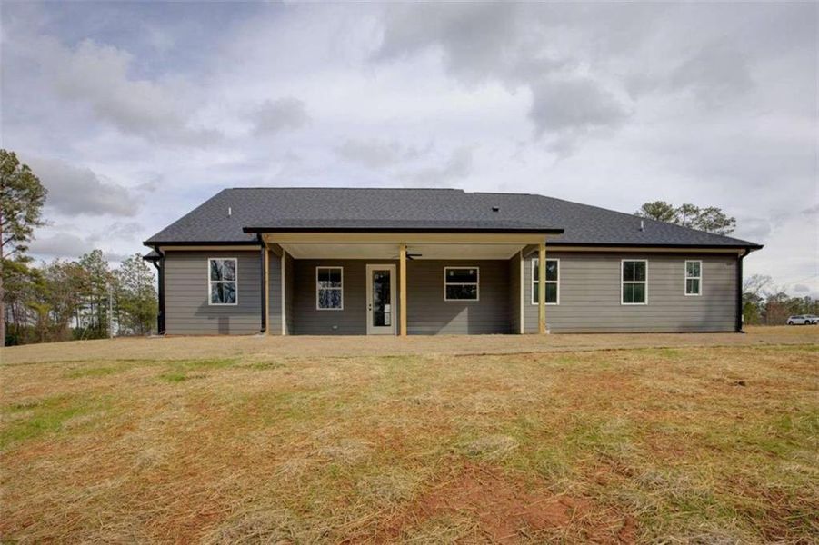 Exterior details and patio area of a home in , Covington (Image 4). Exterior details and patio area of a home in , Covington (Image 4).