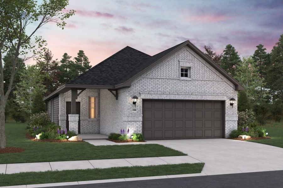 Representative exterior photo of a completed home built from the Caddo II Mustang Meadows 40s by Brohn Homes in Mustang Meadows, Waller, TX (Image 14).