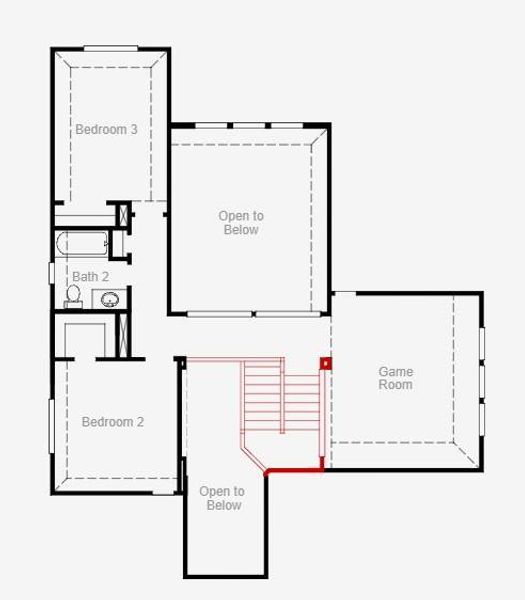 2D floor plan layout of this home in Valencia, Manvel, TX (Image 3).