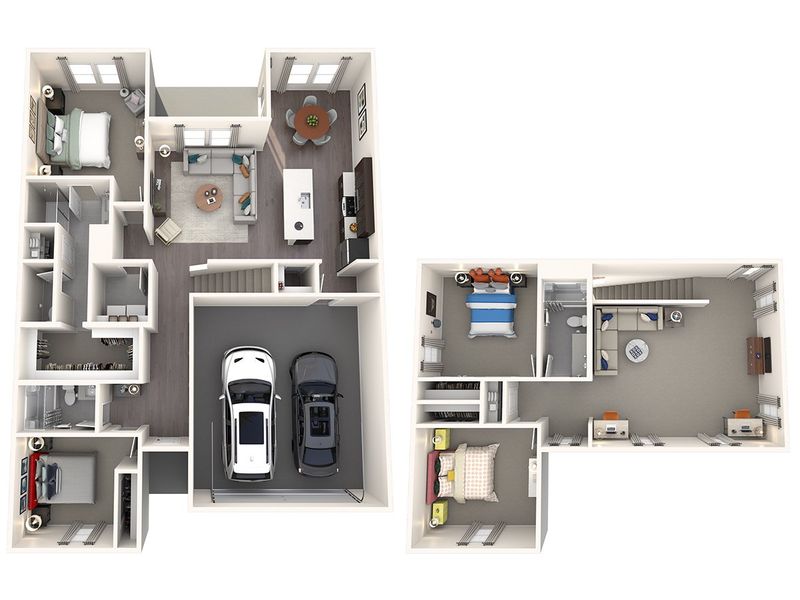 2D floor plan layout for the The Ian by Meritage Homes in Windmore, Princeton, TX (Image 4).