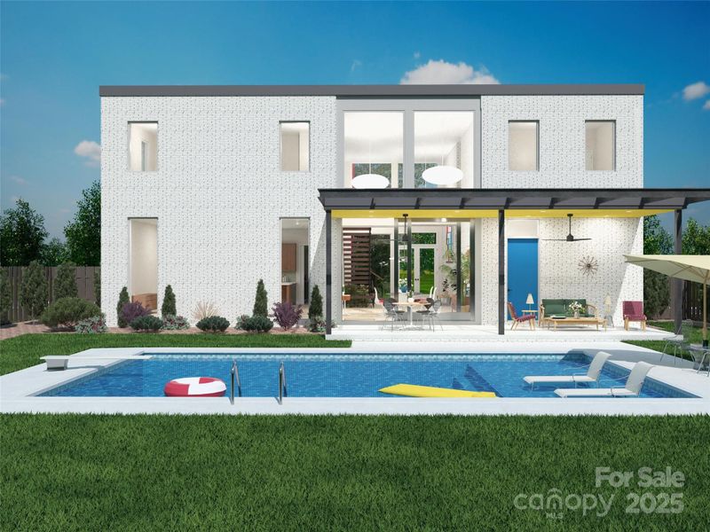 Front exterior of a new home in , Charlotte, NC, highlighting curb appeal (Image 13).