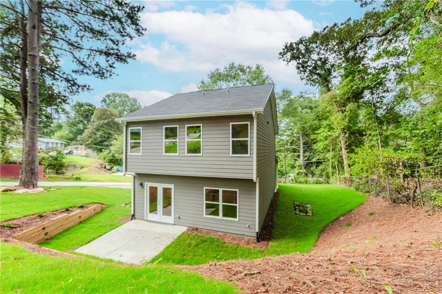 Front exterior of a new home in , Atlanta, GA, highlighting curb appeal (Image 19).