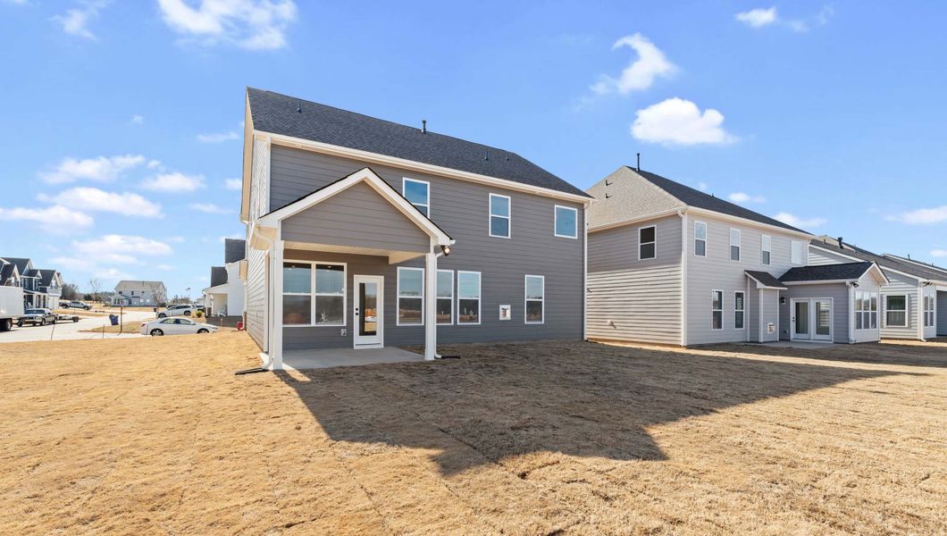 Exterior details and patio area of a home in Cottonwood Ridge, Piedmont (Image 2).