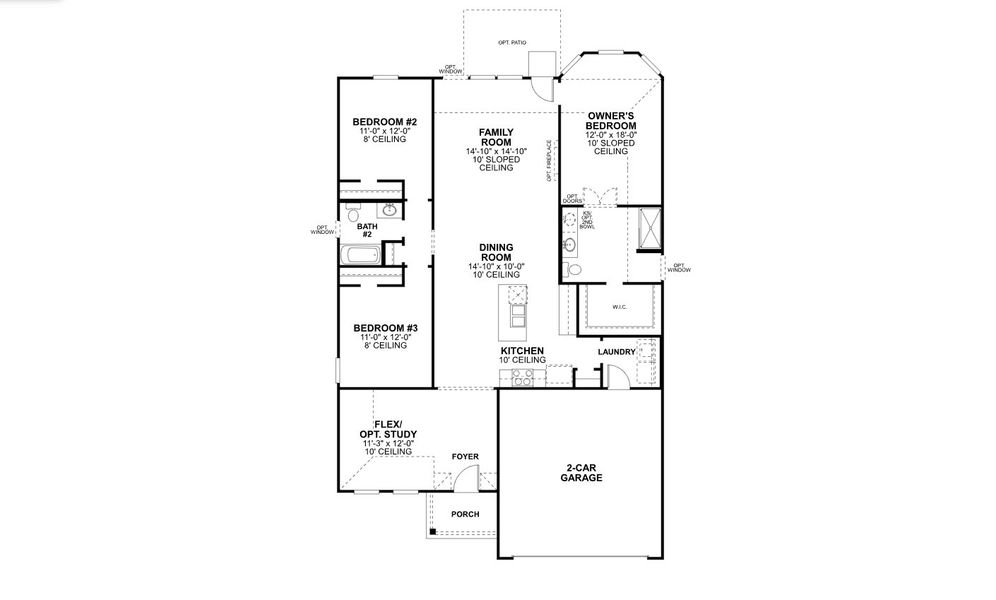 2D floor plan layout of this home in Verandah, Royse City, TX (Image 3).