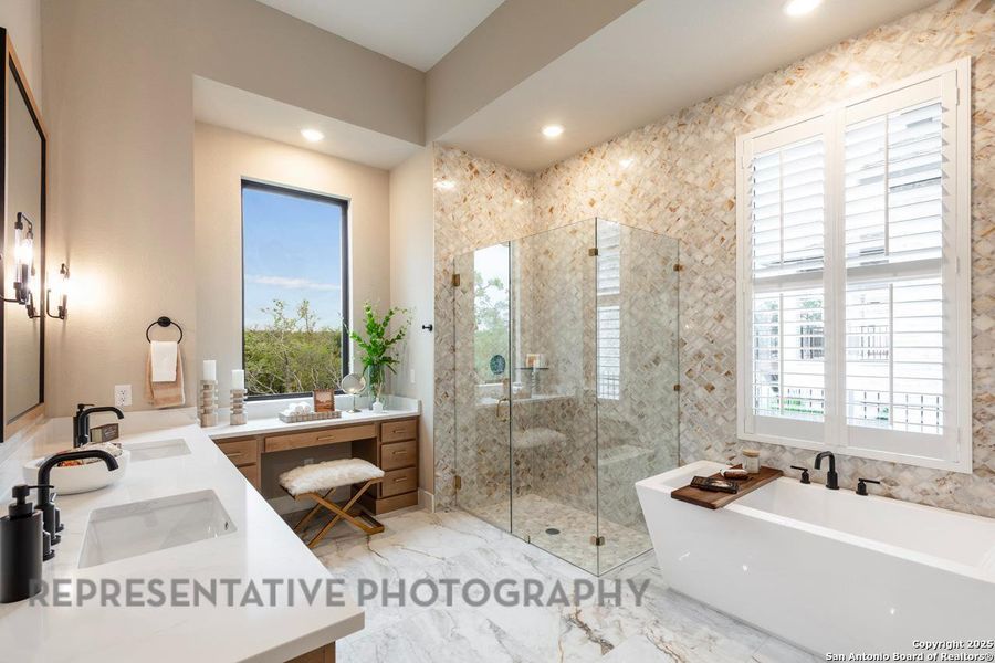Furnished interior view inside a new home in Esperanza, Boerne (Image 17).
