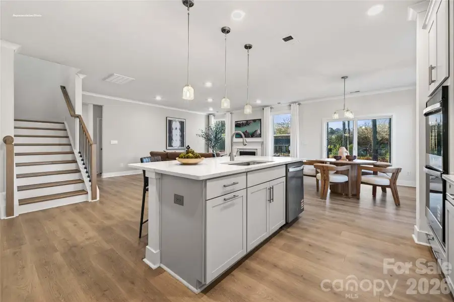 Furnished interior view inside a new home in Brantley, Mooresville (Image 14). Furnished interior view inside a new home in Brantley, Mooresville (Image 14).