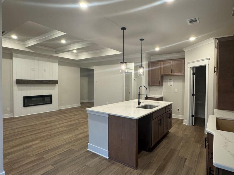 Furnished interior view inside a new home in Rosewood Lake Preserve, Hoschton (Image 13).