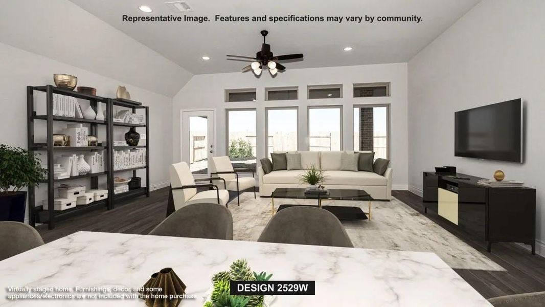 Furnished interior view inside a new home in Candela 50', Richmond (Image 5). Furnished interior view inside a new home in Candela 50', Richmond (Image 5).