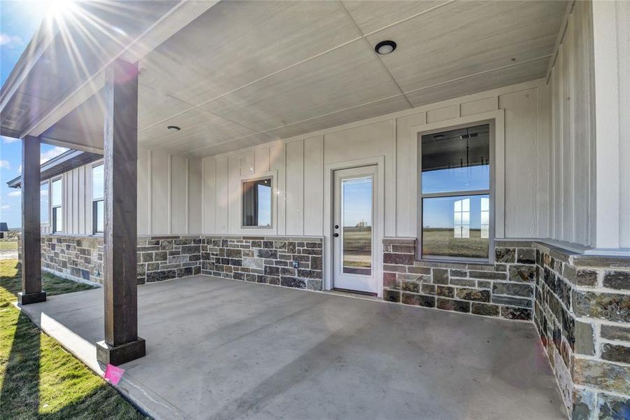 Exterior details and patio area of a home in , Cresson (Image 34).