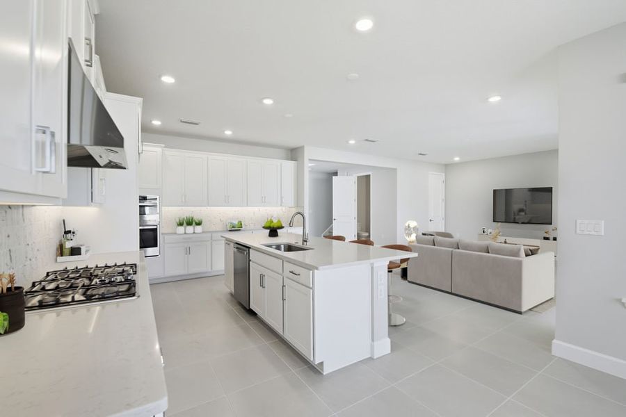 Representative furnished interior of a home built from the Cumberland by Taylor Morrison in Harvest at Ovation, Winter Garden (Image 10).
