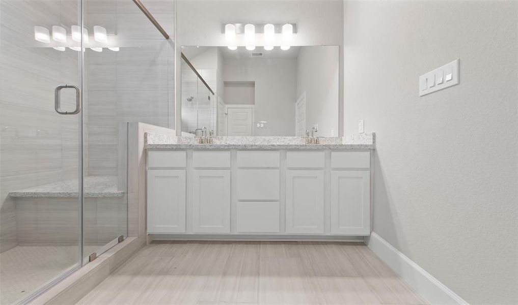 Double sinks in primary bath (*Photo not of actual home and used for illustration purposes only.)