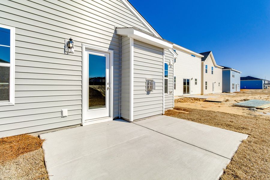 Exterior details and patio area of a home in Ellington, Elgin (Image 3).