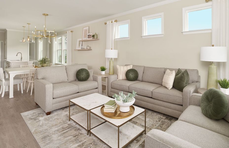 Furnished interior view inside a new home in Carolina Riverside, Belmont (Image 10).