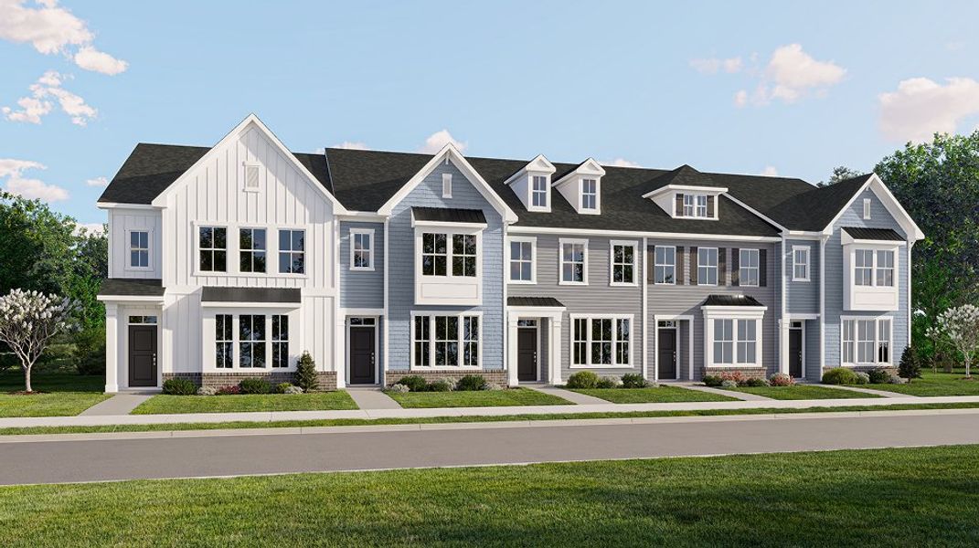 Townhomes Carnes Crossroads Streetscape 5 Plex Townhomes Carnes Crossroads Streetscape 5 Plex