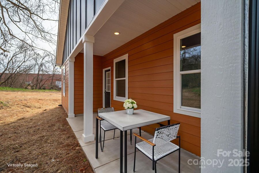 Exterior details and patio area of a home in , Cherryville (Image 29).