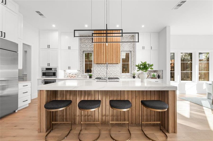 Furnished interior view inside a new home in , Dallas (Image 9).