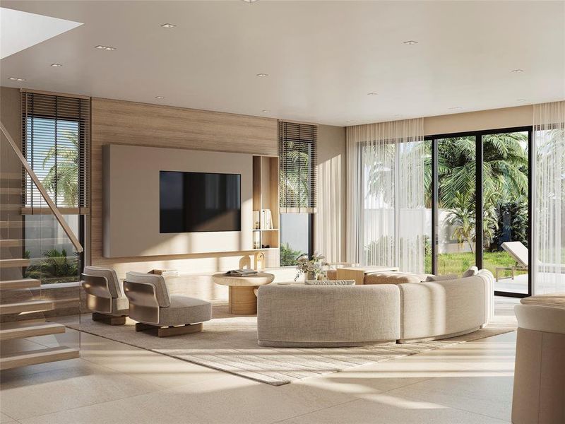 Furnished interior view inside a new home in , Fort Lauderdale (Image 10). Furnished interior view inside a new home in , Fort Lauderdale (Image 10).