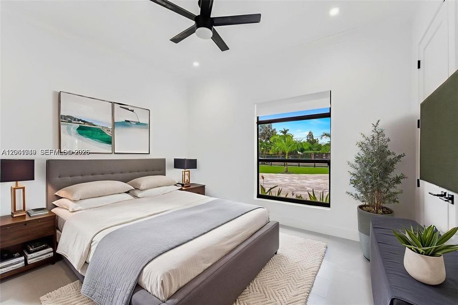 Furnished interior view inside a new home in , Miami (Image 6).