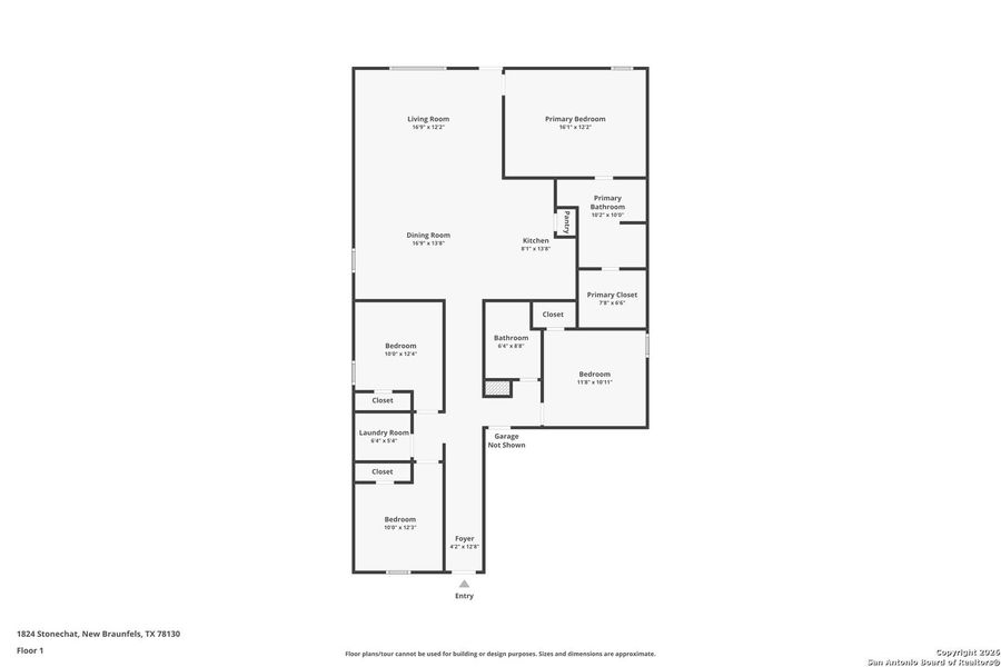 2D floor plan layout of this home in Voss Farms: Watermill Collection, New Braunfels, TX (Image 3).