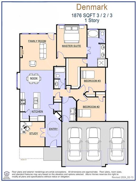 Floor Plan Representative - (3 Car)